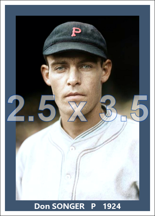 Don Songer - 1924 Pittsburgh Pirates - choose a size & style