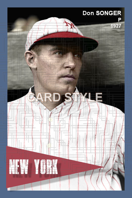 Don Songer - 1927 New York Giants - choose a size & style