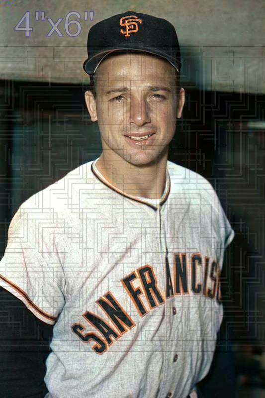 Don Taussig - 1958 San Francisco Giants - choose a size & style
