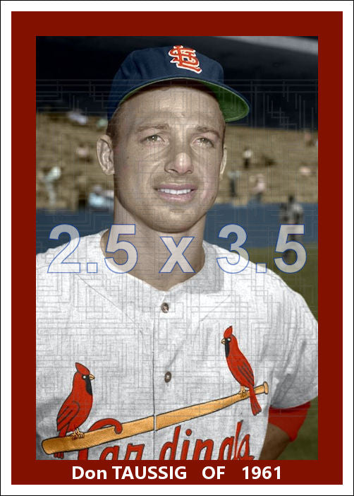 Don Taussig - 1961 St. Louis Cardinals - choose a size & style