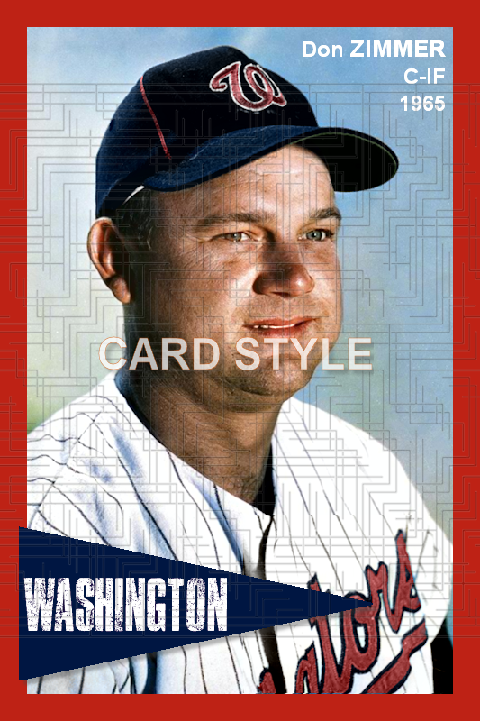 Don Zimmer - 1965 Washington Senators - choose a size & style