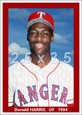 Donald Harris - 1994 Texas Rangers - choose a size & style