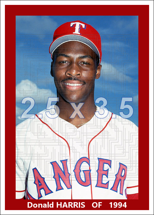 Donald Harris - 1994 Texas Rangers - choose a size & style