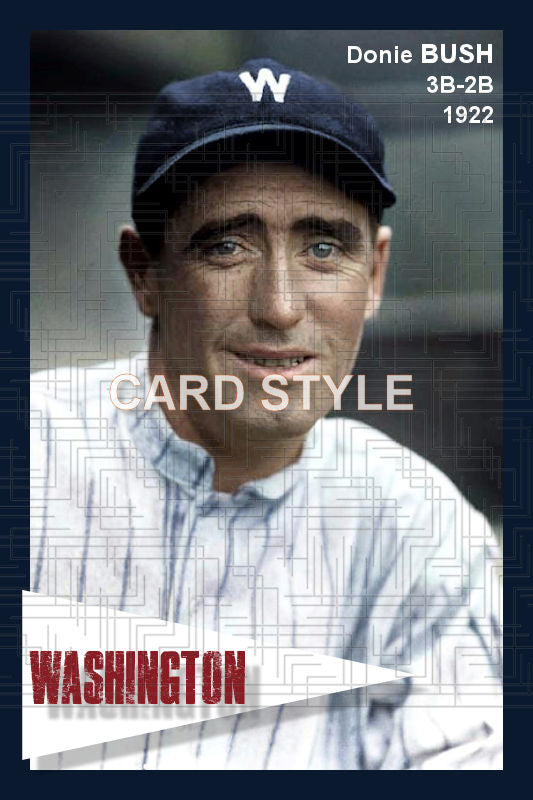 Donie Bush - 1922 Washington Senators - choose a size & style