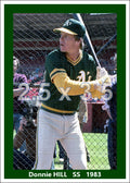 Donnie Hill - 1983 Oakland Athletics - choose a size & style