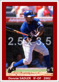 Donnie Sadler - 2002 Texas Rangers - choose a size & style