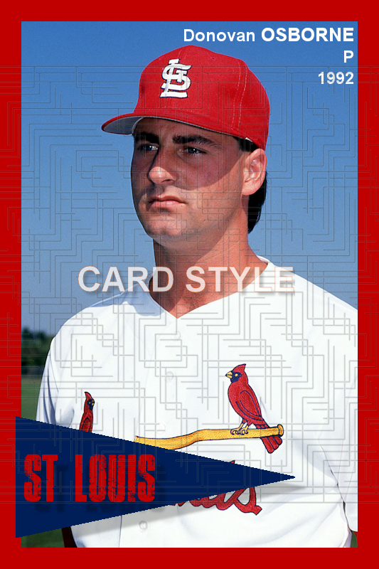 Donovan Osborne - 1992 St. Louis Cardinals - choose a size & style