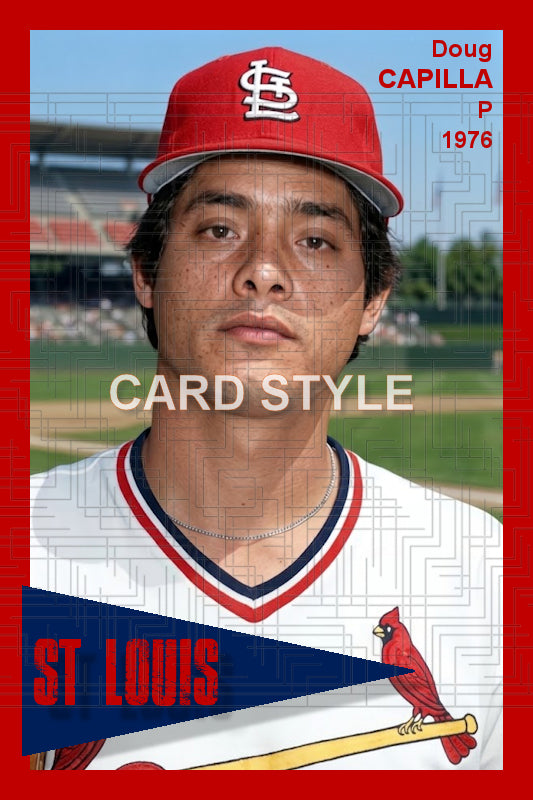 Doug Capilla - 1976 St. Louis Cardinals - choose a size & style