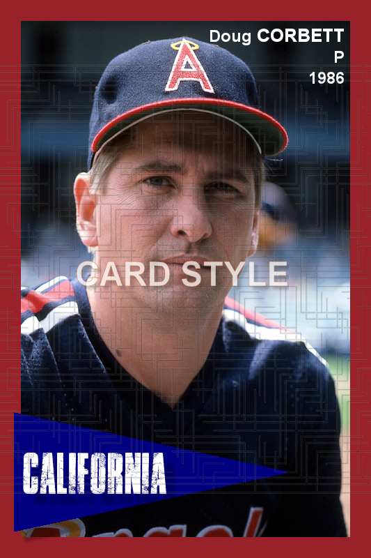 Doug Corbett - 1986 California Angels - choose a size & style