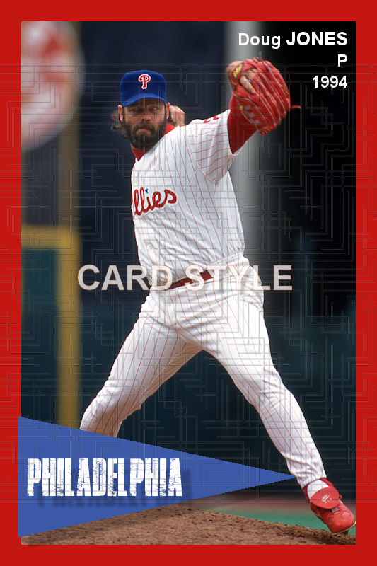 Doug Jones - 1994 Philadelphia Phillies - pose B - choose a size & style