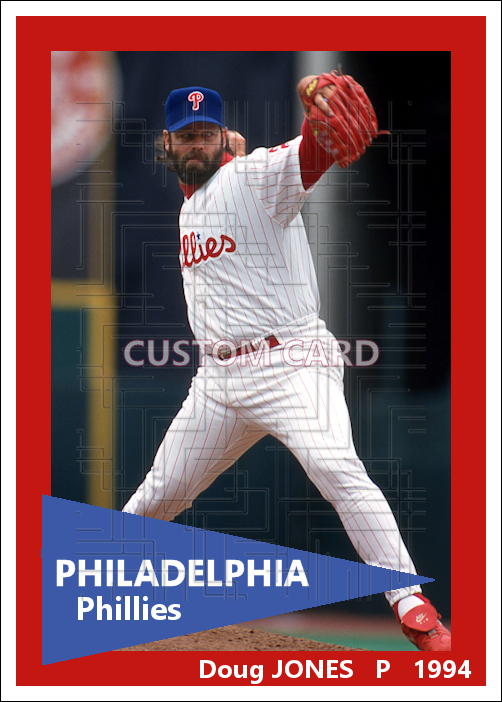 Doug Jones - 1994 Philadelphia Phillies - pose B - choose a size & style