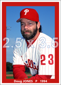 Doug Jones - 1994 Philadelphia Phillies - pose A - choose a size & style