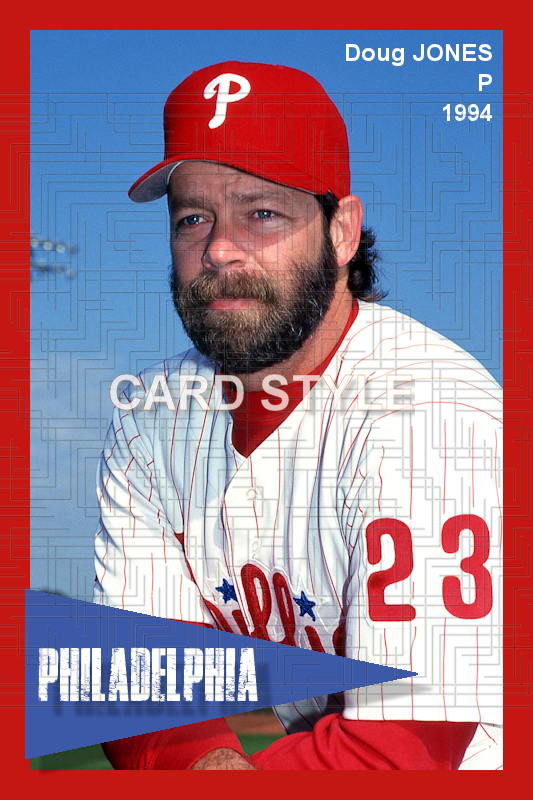 Doug Jones - 1994 Philadelphia Phillies - pose A - choose a size & style