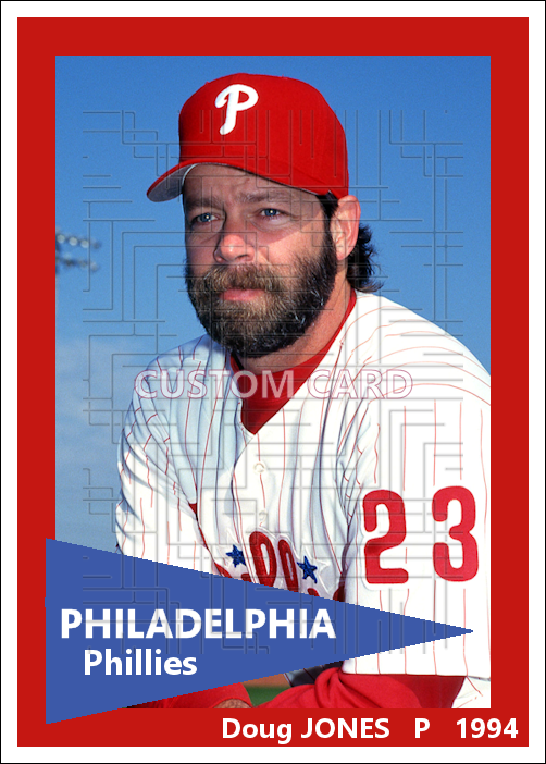 Doug Jones - 1994 Philadelphia Phillies - pose A - choose a size & style