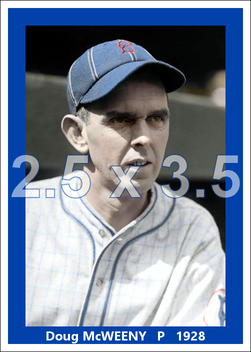 Doug McWeeny - 1928 Brooklyn Robins - choose a size & style