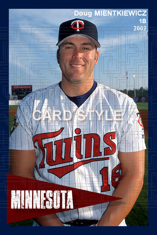 Doug Mientkiewicz - 2002 Minnesota Twins - choose a size & style
