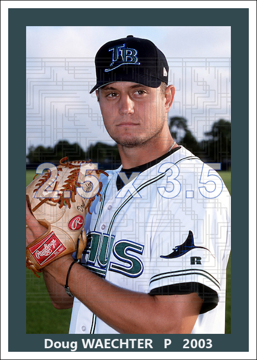 Doug Waechter - 2003 Tampa Bay Devil Rays - choose a size & style