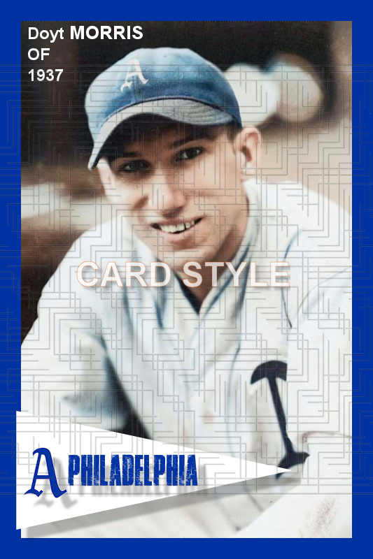 Doyt Morris - 1937 Philadelphia Athletics - choose a size & style
