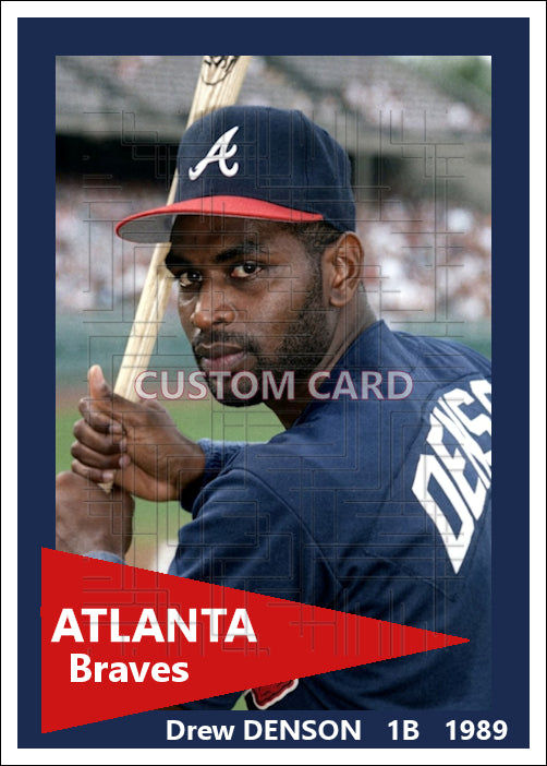 Drew Denson - 1989 Atlanta Braves - choose a size & style