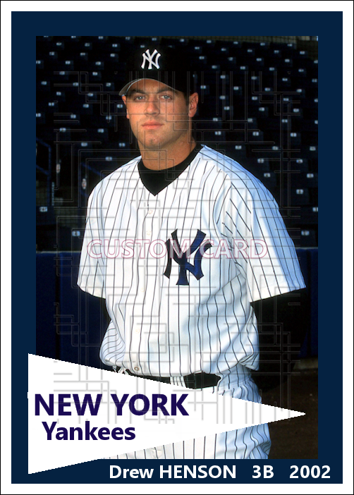 Drew Henson - 2002 New York Yankees - choose a size & style
