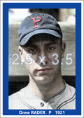 Drew Rader - 1921 Pittsburgh Pirates - choose a size & style