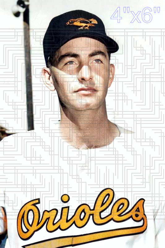 Duane Pillette - 1955 Baltimore Orioles - choose a size & style