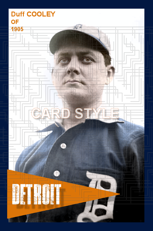 Duff Cooley - 1905 Detroit Tigers - choose a size & style