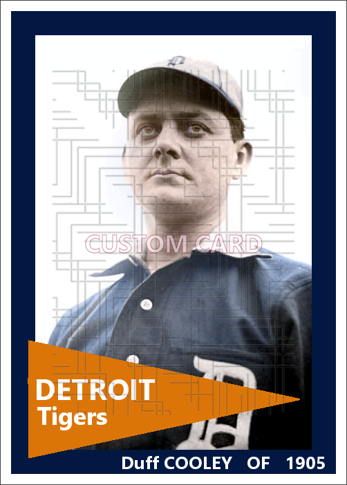 Duff Cooley - 1905 Detroit Tigers - choose a size & style