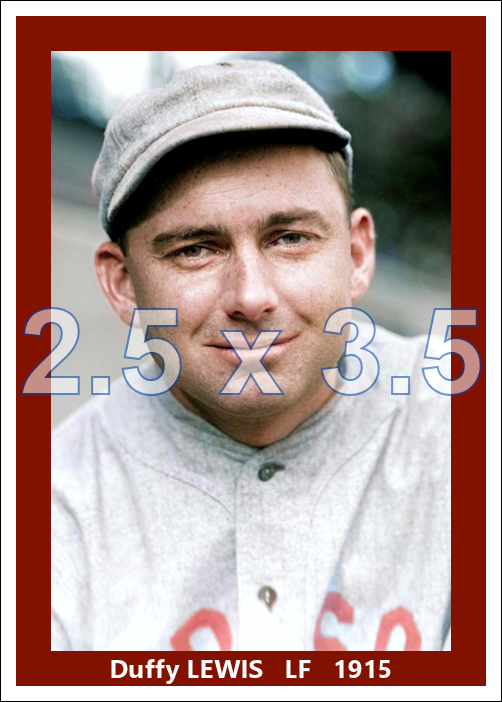 Duffy Lewis - 1915 Boston Red Sox - choose a size & style