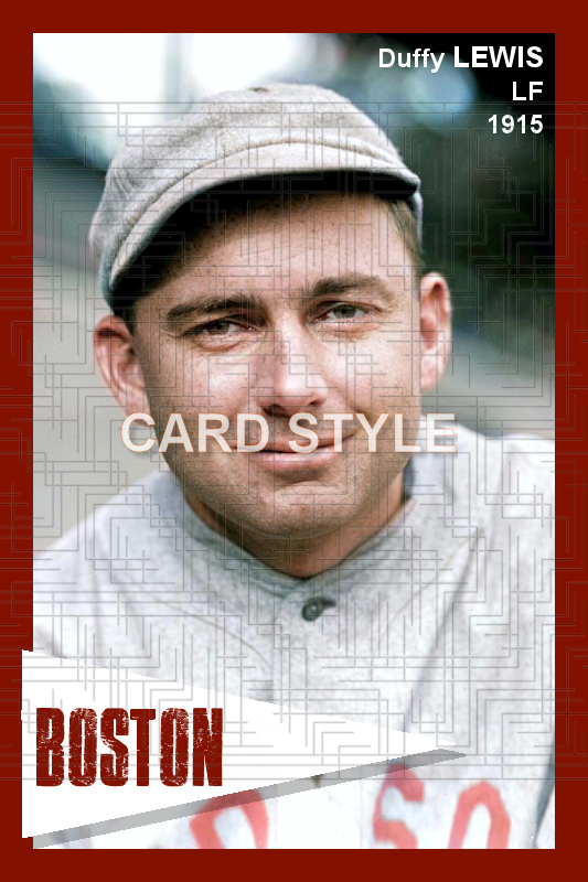 Duffy Lewis - 1915 Boston Red Sox - choose a size & style