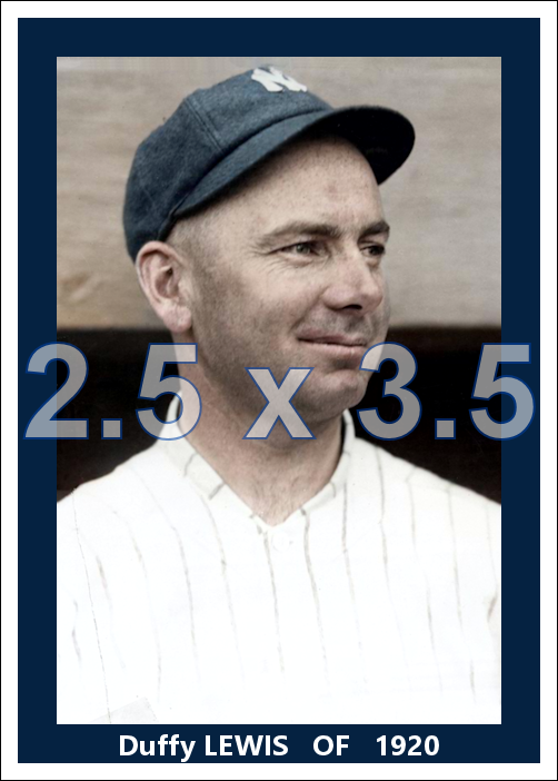 Duffy Lewis - 1920 New York Yankees - choose a size & style
