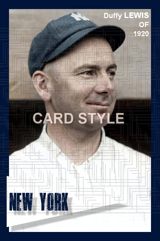 Duffy Lewis - 1920 New York Yankees - choose a size & style