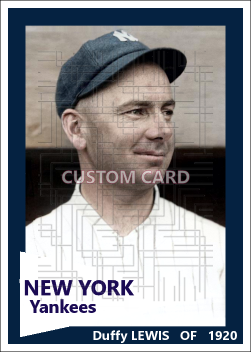 Duffy Lewis - 1920 New York Yankees - choose a size & style