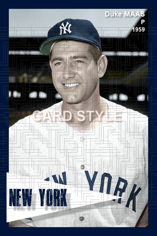 Duke Maas - 1959 New York Yankees - choose a size & style
