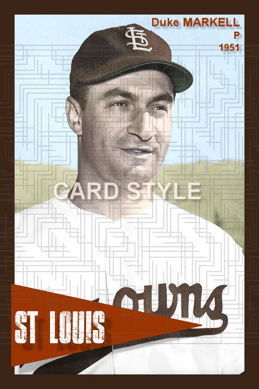 Duke Markell - 1951 St. Louis Browns - choose a size & style