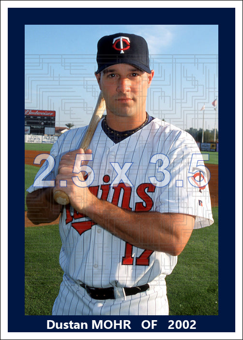 Dustan Mohr - 2002 Minnesota Twins - choose a size & style