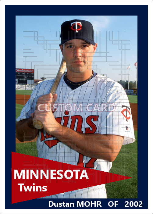 Dustan Mohr - 2002 Minnesota Twins - choose a size & style