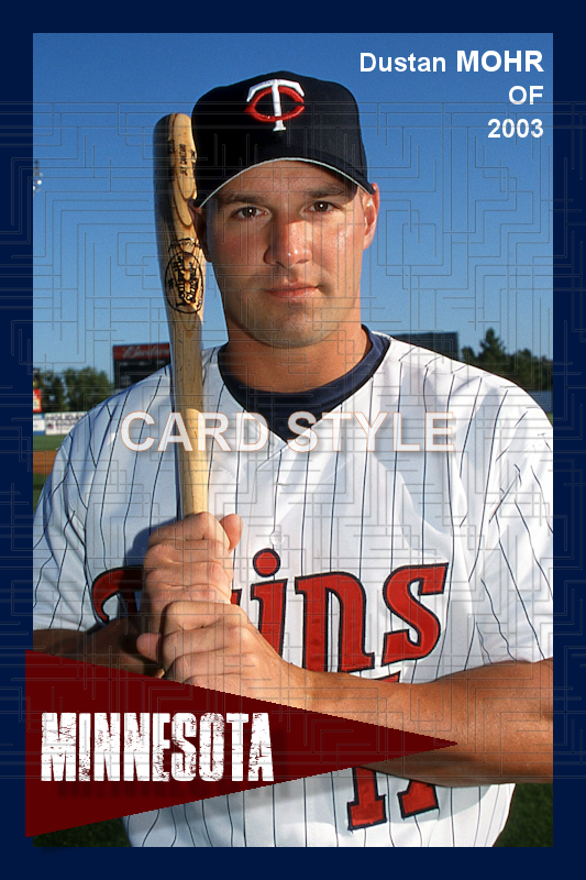 Dustan Mohr - 2003 Minnesota Twins - choose a size & style