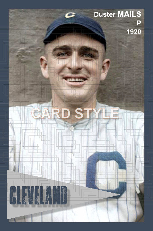 Duster Mails - 1920 Cleveland Indians - choose a size & style