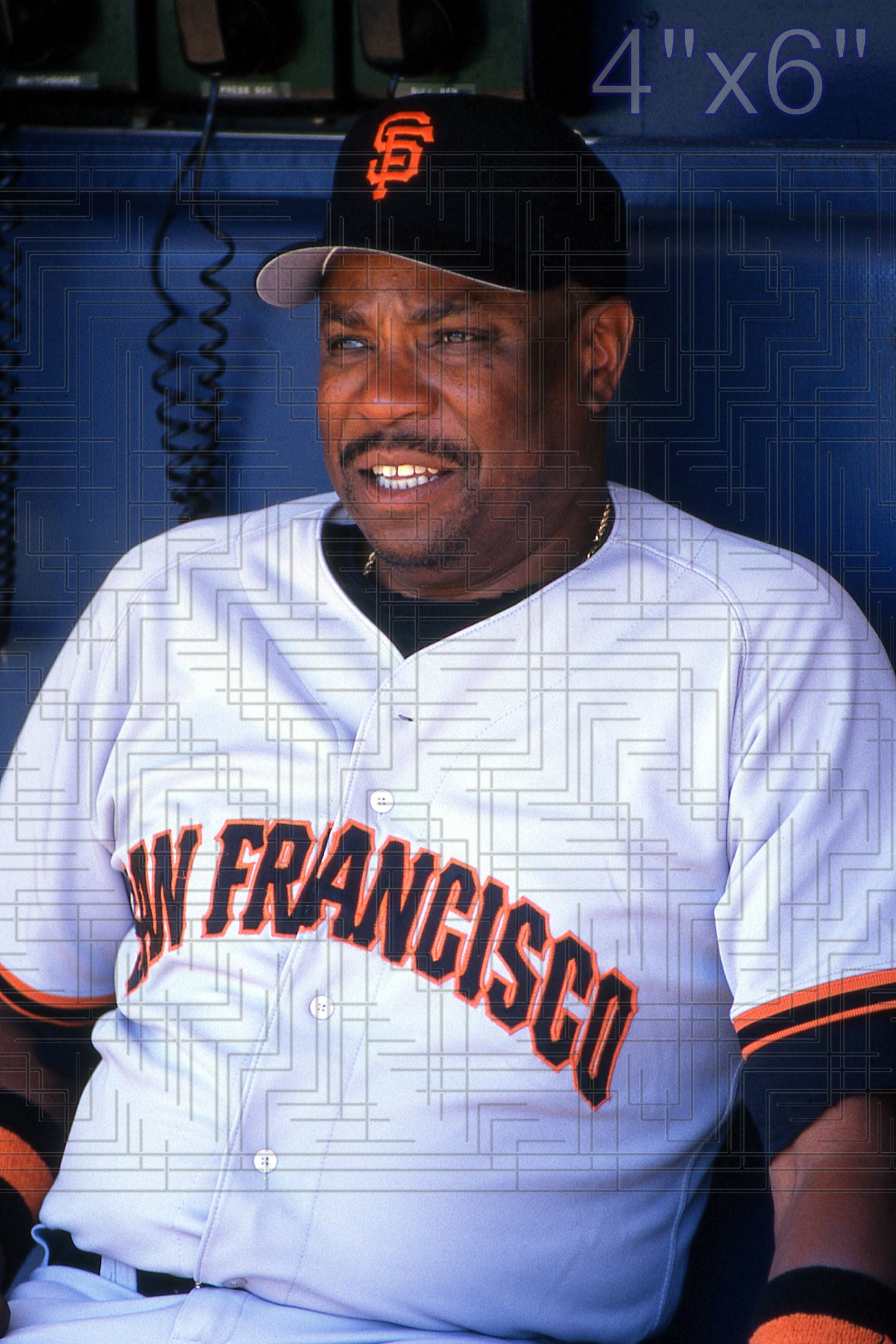 Dusty Baker - 1996 San Francisco Giants - choose a size & style