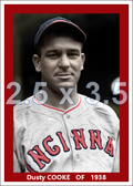Dusty Cooke - 1938 Cincinnati Reds - choose a size & style
