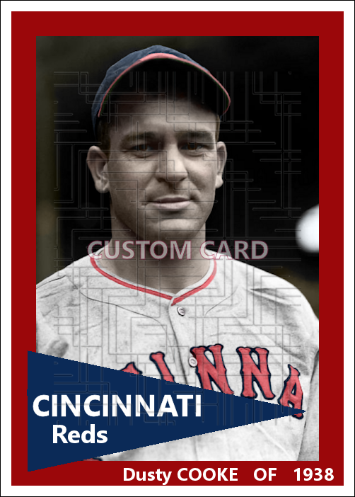 Dusty Cooke - 1938 Cincinnati Reds - choose a size & style