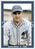 Dutch Dietz - 1940 Pittsburgh Pirates - choose a size & style