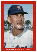 Dutch Dotterer - 1961 Washington Senators - choose a size & style