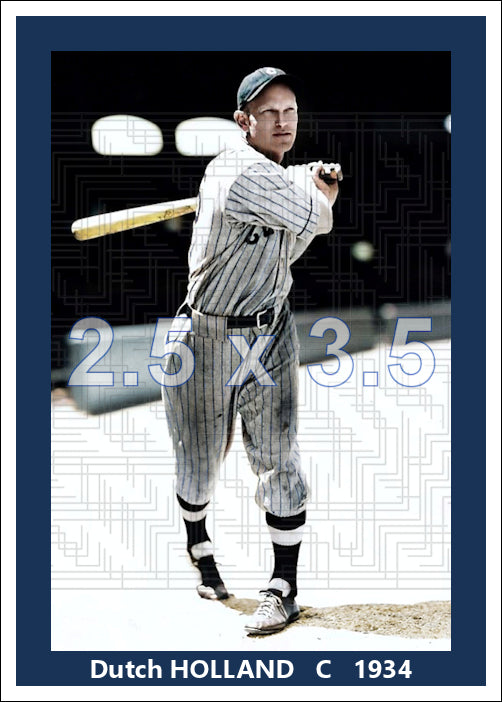 Dutch Holland - 1934 Cleveland Indians - choose a size & style