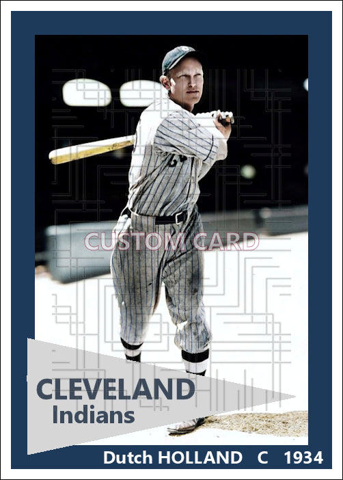 Dutch Holland - 1934 Cleveland Indians - choose a size & style