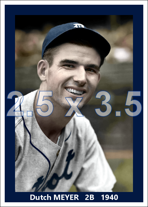 Dutch Meyer - 1940 Detroit Tigers - choose a size & style