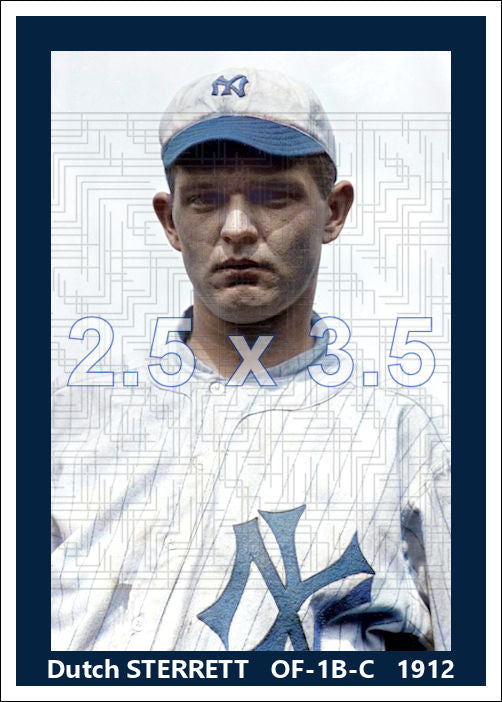 Dutch Sterrett - 1912 New York Highlanders - choose a size & style