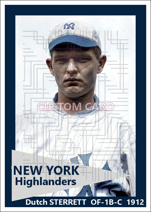 Dutch Sterrett - 1912 New York Highlanders - choose a size & style