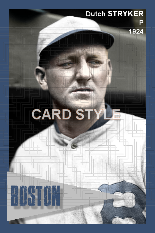 Dutch Stryker - 1924 Boston Braves - choose a size & style